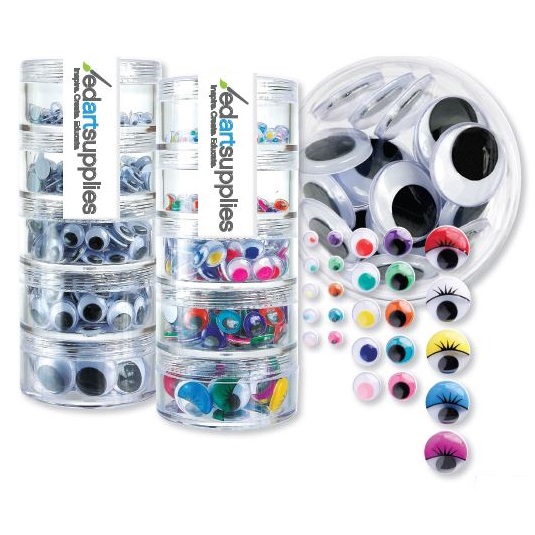 Stackable Joggle Eyes – Educational Art Supplies